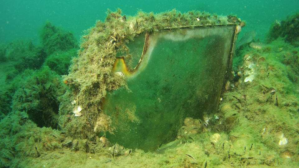 The wreck was discovered in 2014 when the aircraft's door was found by divers salvaging a barge that had sunk in the same area.