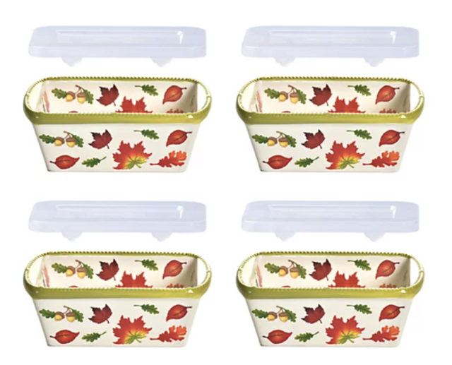 Temp-tations Set of (3) 14-oz Mini Loaf Pans with Gift Boxes 