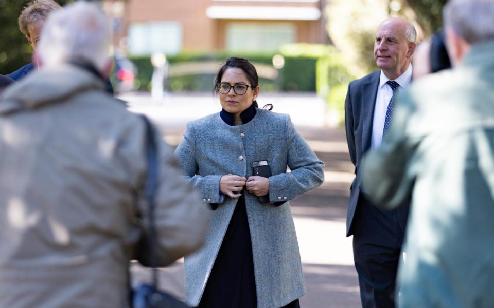 Priti Patel stops off in Peterborough to talk with Local MP Paul Bristow, Mayor James Palmer and Councillors - THA