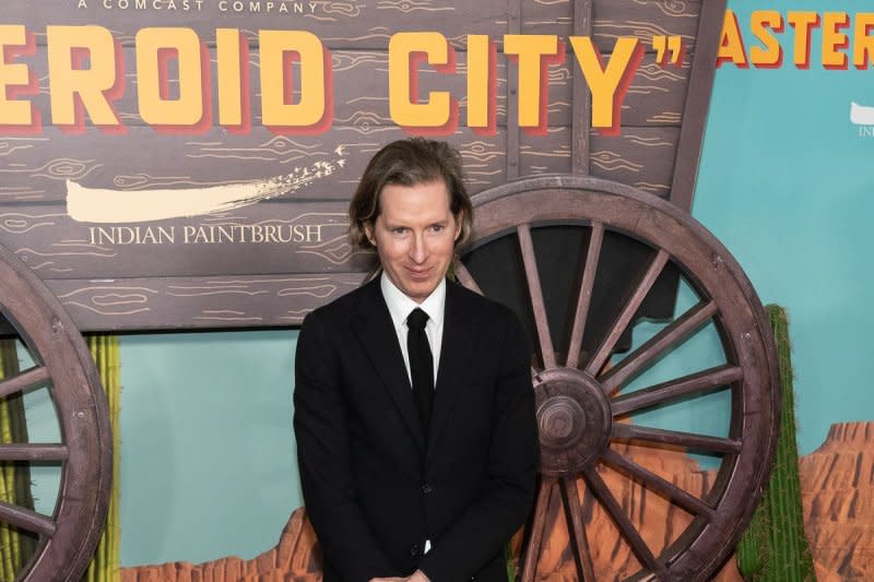 Wes Anderson arrives on the red carpet for the New York premiere of "Asteroid City" at Alice Tully Hall at Lincoln Center in New York City on June 13. File Photo by Gabriele Holtermann/UPI