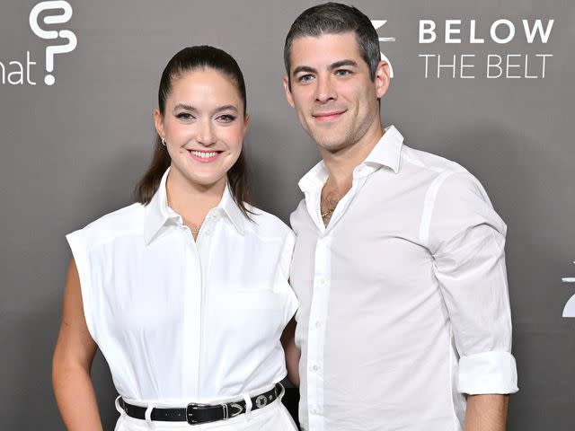 <p>Axelle/Bauer-Griffin/FilmMagic</p> Alaia Baldwin and Andrew Aronow at the Los Angeles Screening of Below The Belt