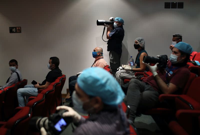 Venezuela's chief prosecutor Tarek William Saab holds a news conference in Caracas