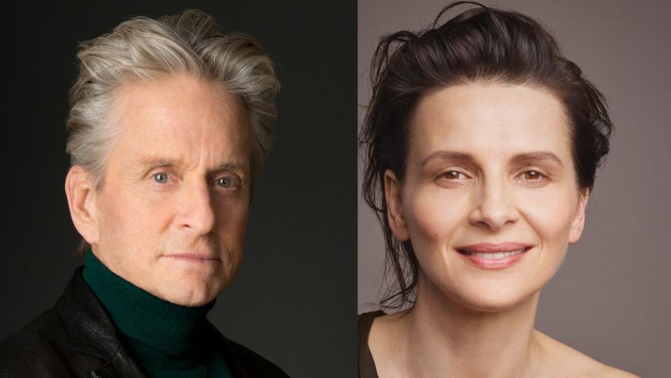 Michael Douglas, Juliette Binoche - Credit: Meihodo International Youth Visual Media Festival