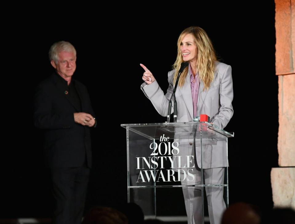 With Curtis in 2018 (Getty Images for InStyle)