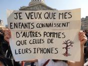 <p>“Je veux que mes enfants connaissent d’autres pommes que celles de leurs iPhones” </p>