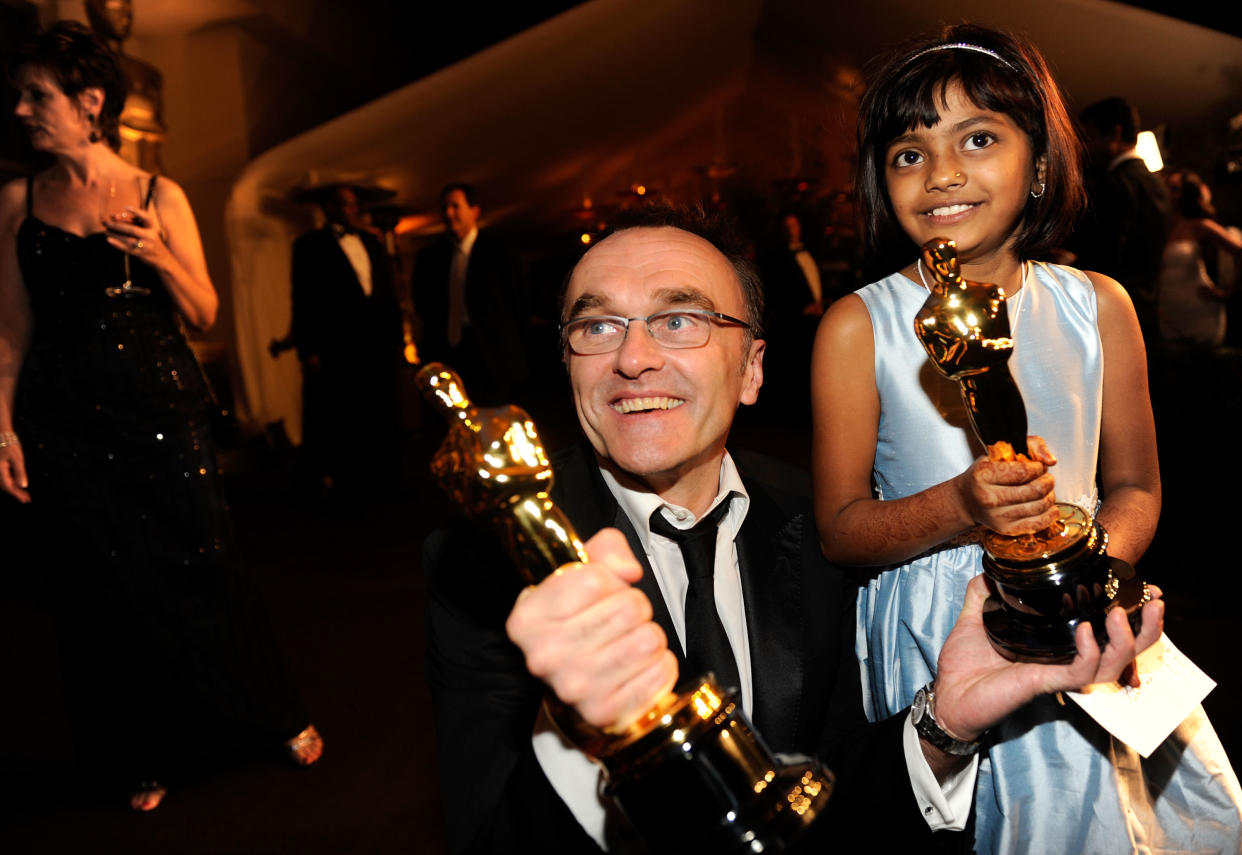 Rubina Ali en los Oscar, la niña de 'Slumdog Millionaire' que se benefició de un fondo diseñado por el director Danny Boyle para que aspirara a oportunidades en el futuro. (Foto de Kevork Djansezian/Getty Images)