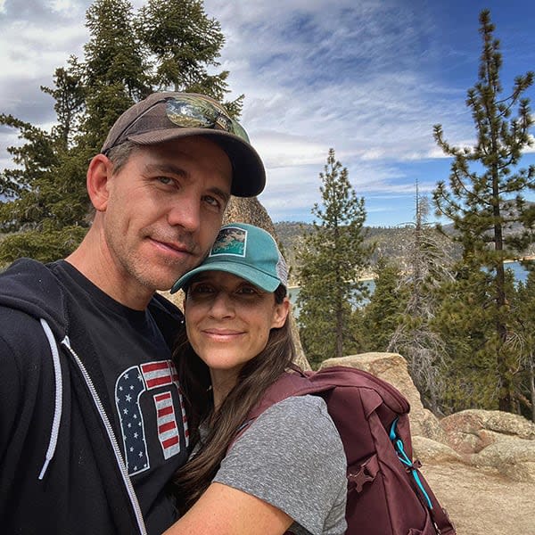 brian dietzen and wife outdoors