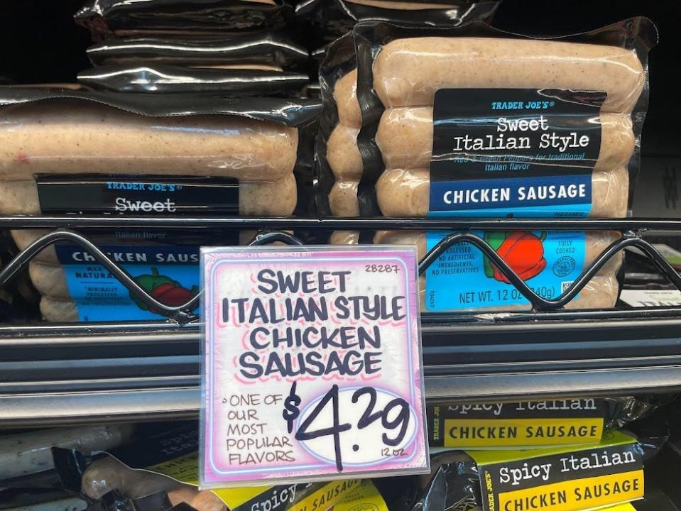 Trader Joe's sweet Italian sausage