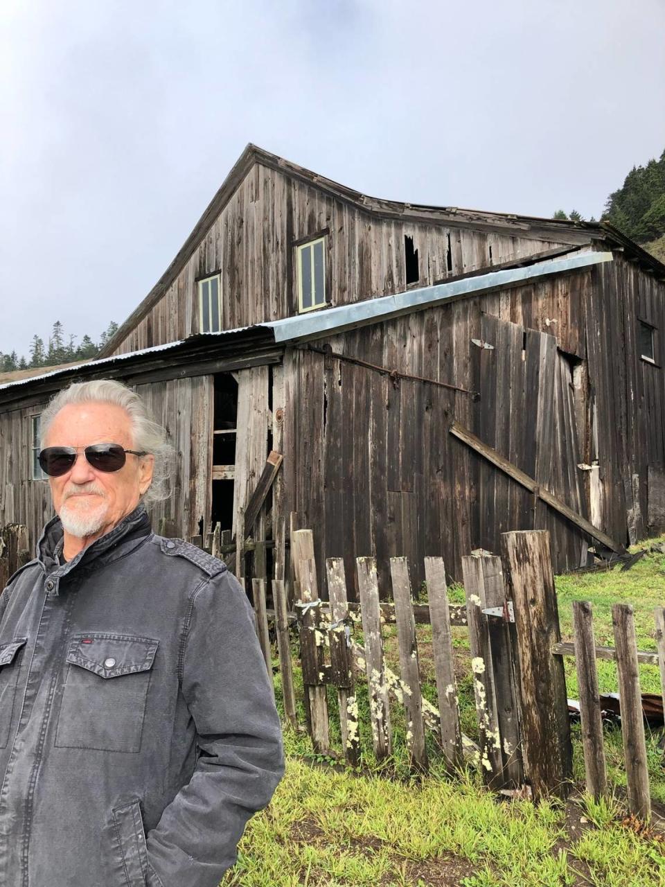 Singer, songwriter and actor Kris Kristofferson on the ranch.