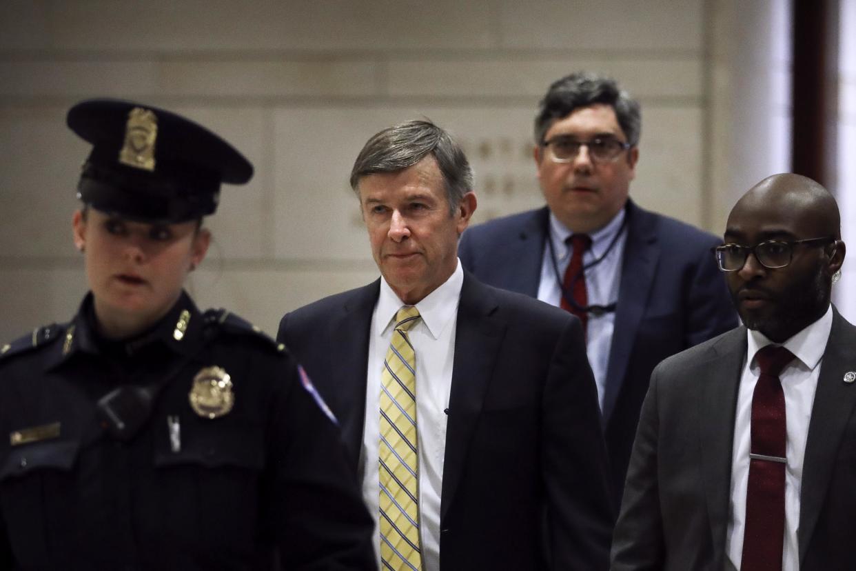 Joseph Maguire, acting director of national intelligence, arrives for a briefing on Iran with members of the House of Representatives: Getty