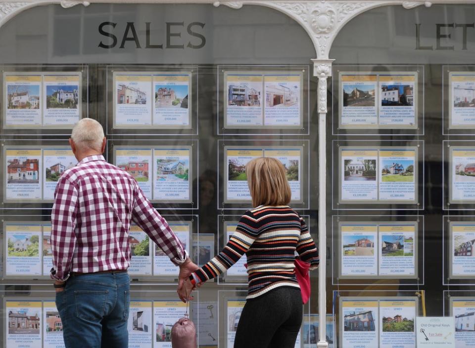 For every 10 homes sold so far in 2022, only around three of those buyers have brought a home on to the market to sell, according to estate agent Hamptons (Yui Mok/PA) (PA Archive)