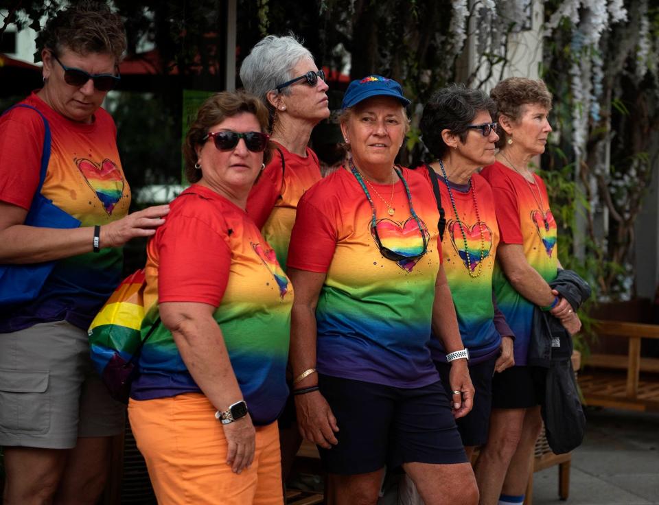 LGBTQ advocates attend Pride on the Block on Clematis Street on Saturday in West Palm Beach.