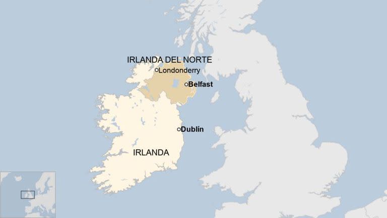 Mapa de Irlanda