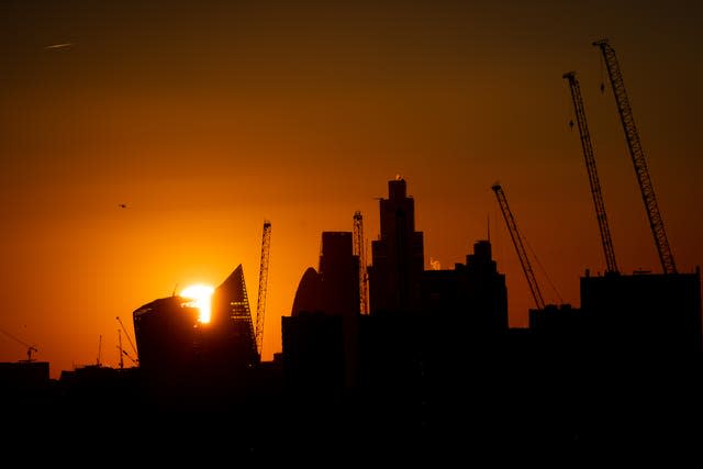 A London sunset