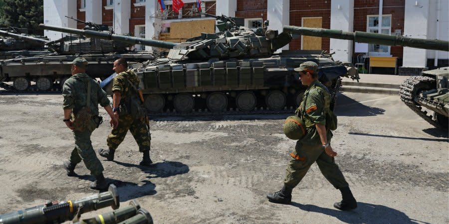 Russian invading forces in Ukraine