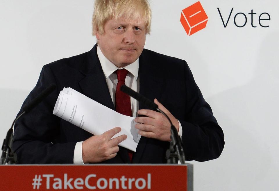 The British believed Boris Johnson and thought they could have their cake and eat it (POOL/AFP via Getty Images)