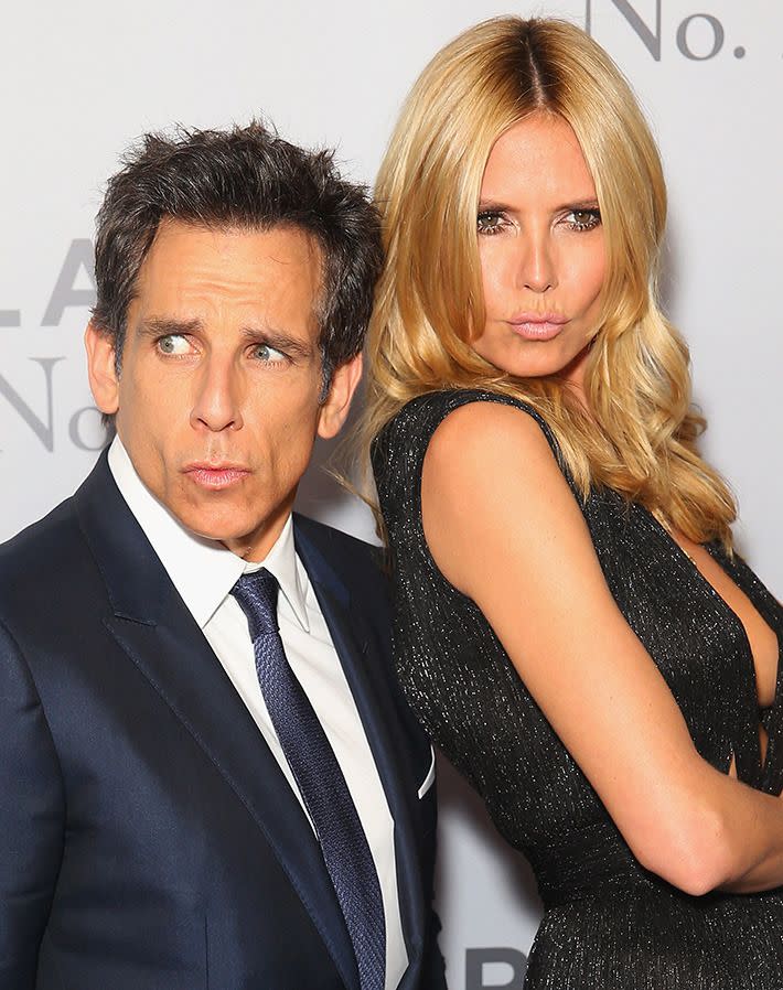 Ben Stiller and Heidi Klum. Photo: Getty Images.