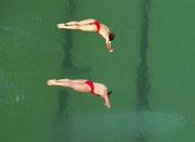 2016 Rio Olympics - Diving - Final - Women's Synchronised 10m Platform - Maria Lenk Aquatics Centre - Rio de Janeiro, Brazil - 09/08/2016. Paola Espinosa (MEX) of Mexico and Alejandra Orozco (MEX) of Mexico compete. REUTERS/Michael Dalder FOR EDITORIAL USE ONLY. NOT FOR SALE FOR MARKETING OR ADVERTISING CAMPAIGNS.