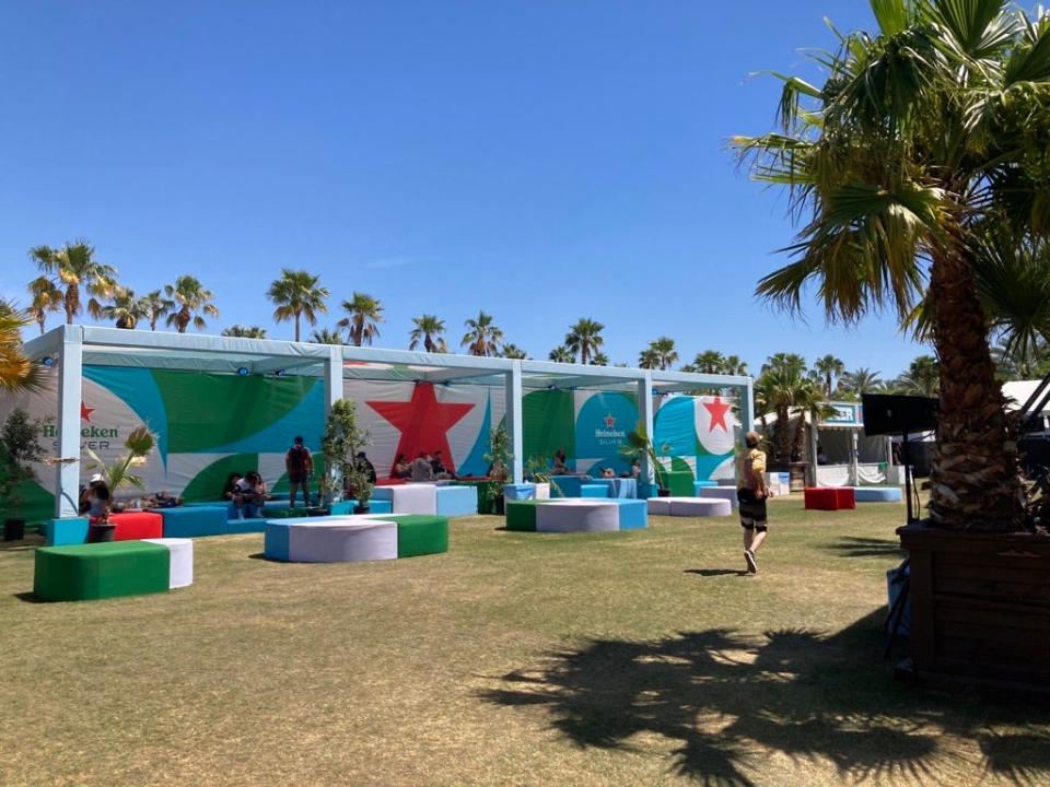 Coachella Valley Music and Arts Festival fans made their way to the Heineken House early Friday, April 21, 2023.