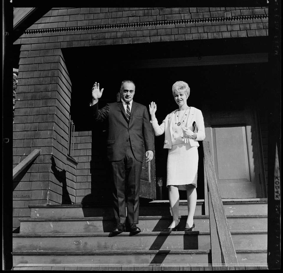 Frank and Maggie Bellotti voted at Ward 5, Precinct 8 in Wollaston in 1966.