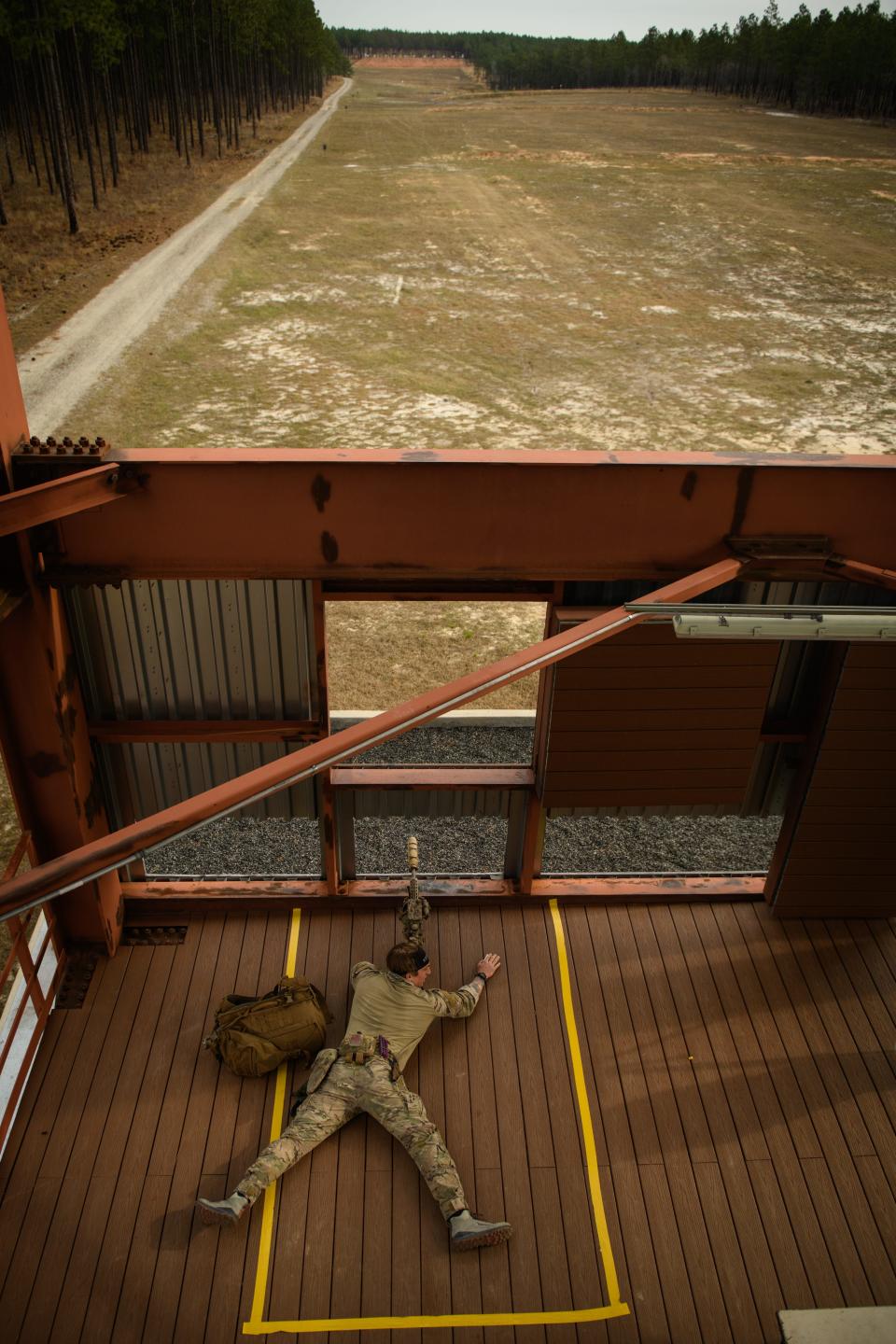 A Marine Raiders sniper team competes in the USASOC International Sniper Competition at Fort Bragg on Tuesday, March 22, 2022.