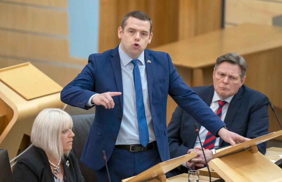 Scottish Conservative Party leader Douglas Ross (Jane Barlow/PA) (PA Wire)