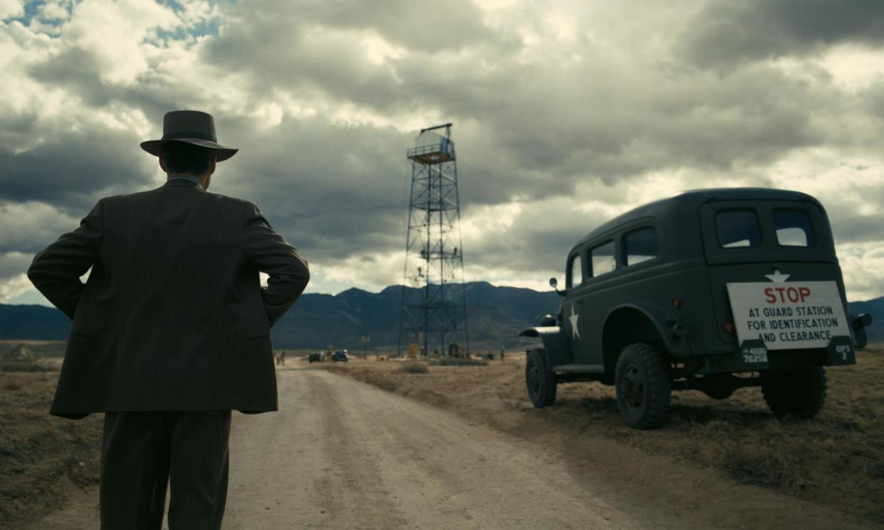 <span>Boom or bust … Cillian Murphy in Oppenheimer.</span><span>Photograph: Universal Pictures/© Universal Pictures. All Rights Reserved.</span>