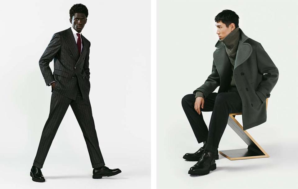 Looks from Canali’s fall 2022 collection. - Credit: Courtesy of Canali