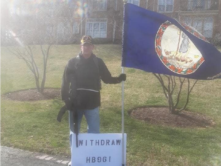 Brandon Howard at Delegate Mark Levine's home