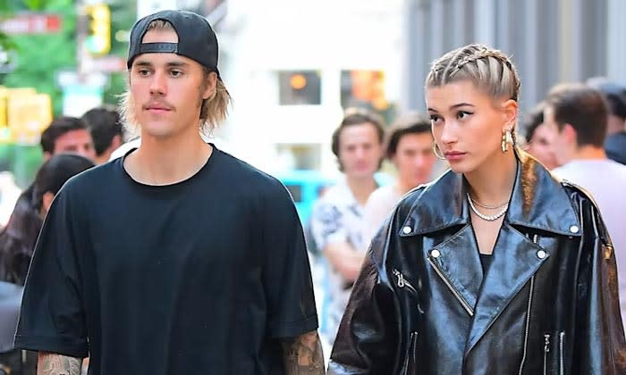 Justin Bieber y su mujer Hailey Bieber