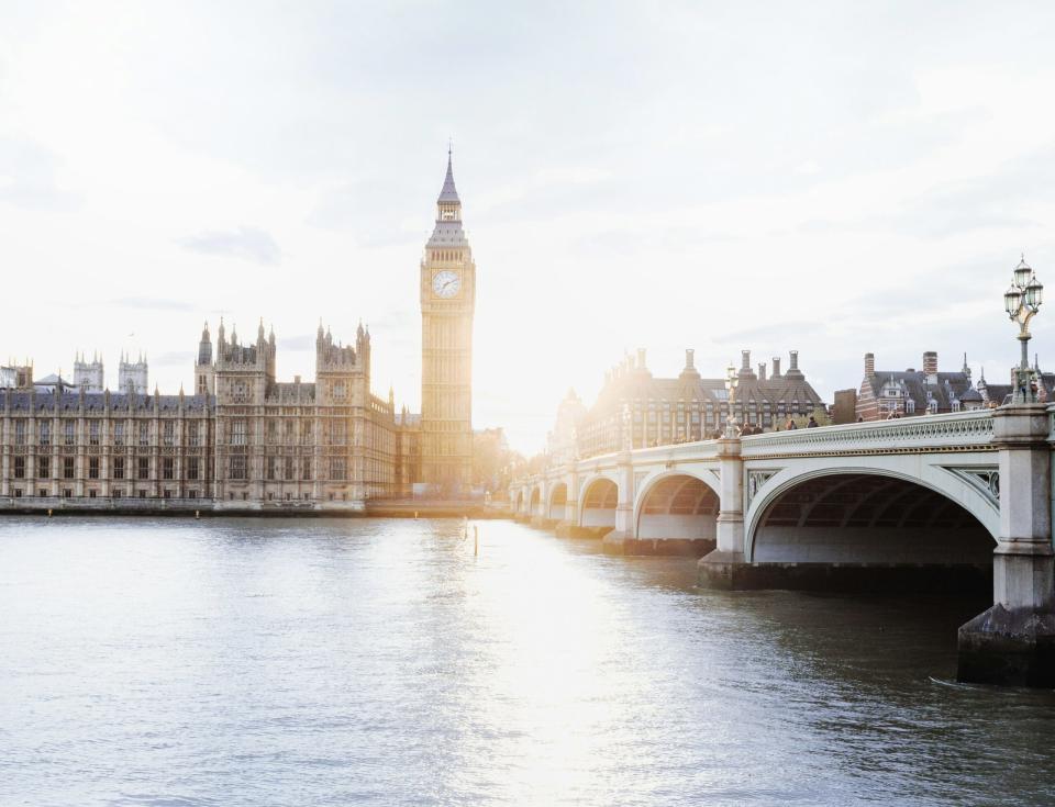 London is one of the most popular places travelers can go in England, but it also is where "The Gentlemen" series was filmed.
pictured: a bright sunny day in London with Big Ben in the background 