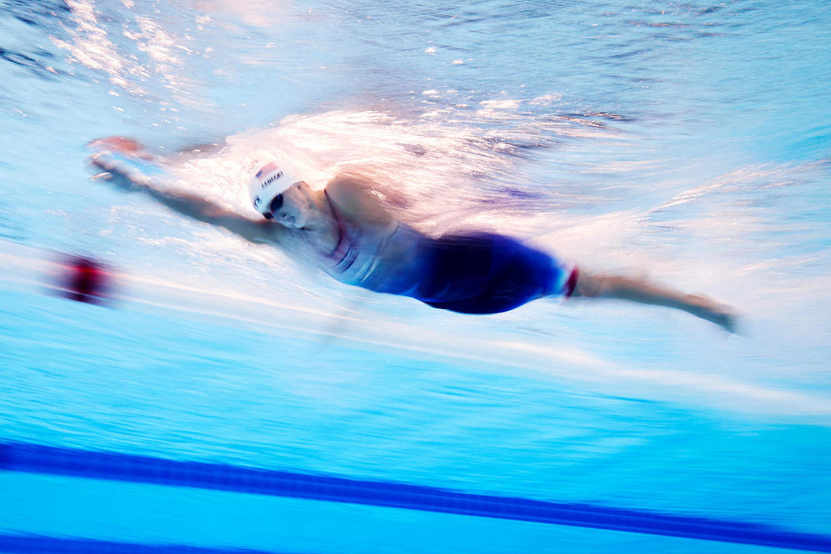 Katie Ledecky wins 9th gold medal, most by American female Olympian in