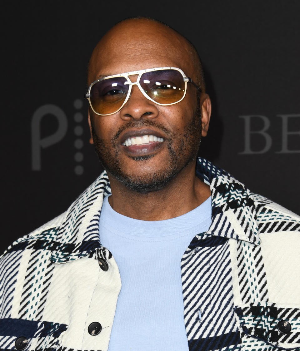 DJ Jazzy Jeff poses at the premiere of "Be-Air" on February 09, 2022