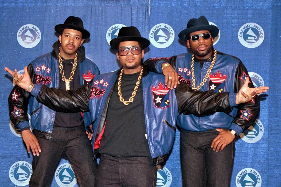 Run-DMC at the 31st annual Grammy Awards in New York City in 1998 (AP1988)
