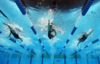 <p>If a swimmer sets a <a href="https://www.cbc.ca/cbckids/olympics/rio2016/blog/olympics-weirdest-rules" rel="nofollow noopener" target="_blank" data-ylk="slk:world record;elm:context_link;itc:0;sec:content-canvas" class="link ">world record</a>, it's not automatically recorded. Athletes have to fax in their record. Yes, fax. </p>