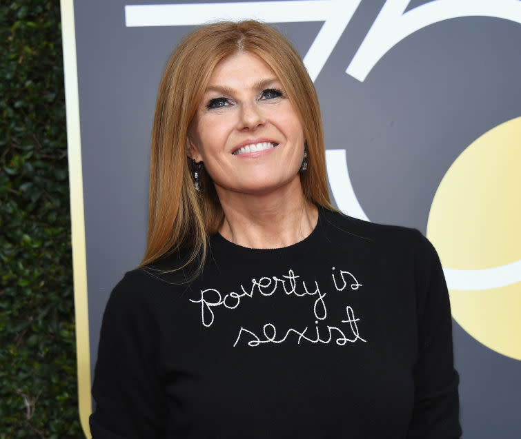 This is why Connie Britton’s Golden Globes look says “poverty is sexist”