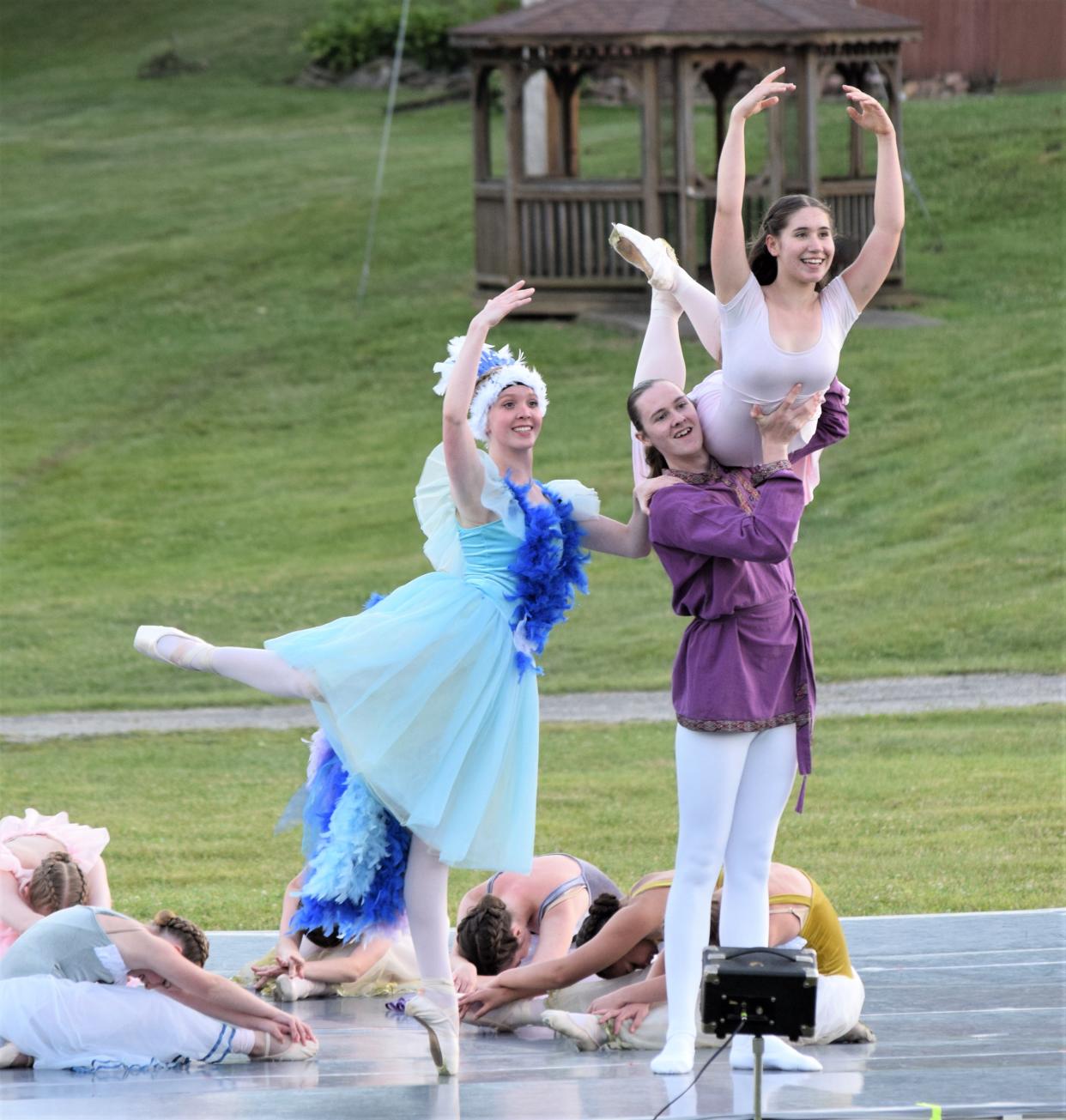 Holmes Center for the Arts dancers performed Thumbelina, one of three fairy tale ballets at Berlin Park for Dancing Under the Stars last week in Berlin.