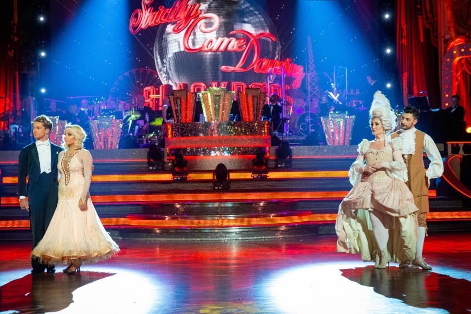 Dance off: Saffron Barker and Michelle Visage fought for their places on the show last week (BBC/Guy Levy)