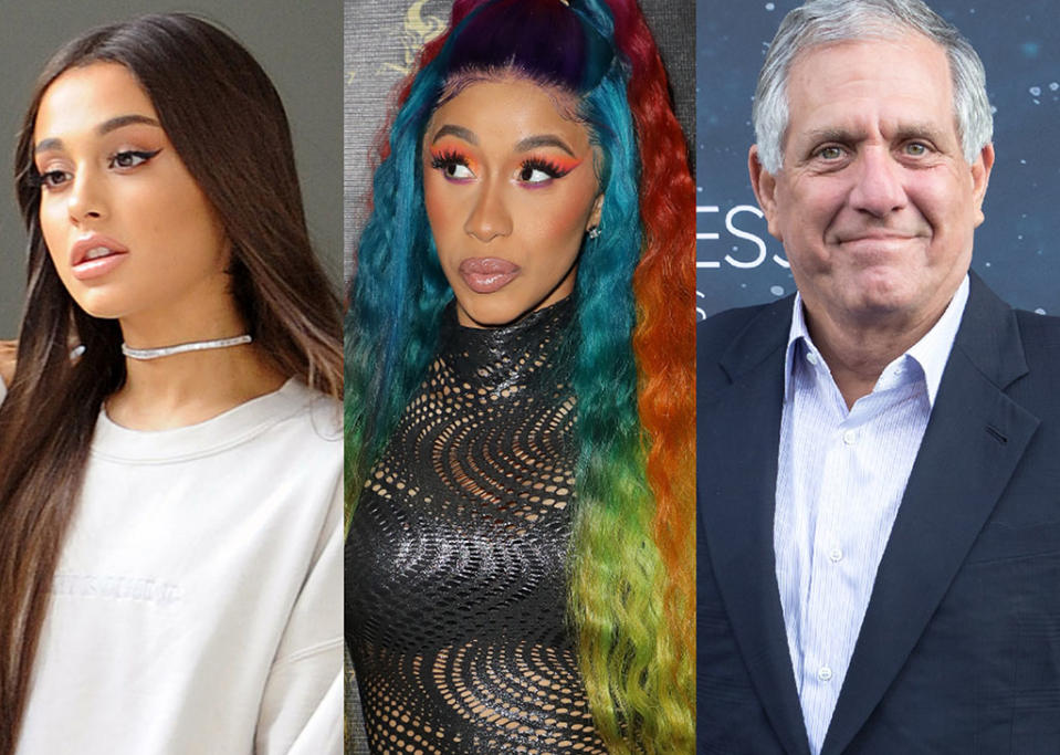 Ariana Grande, Cardi B, Les Moonves (Photos: Getty Images)