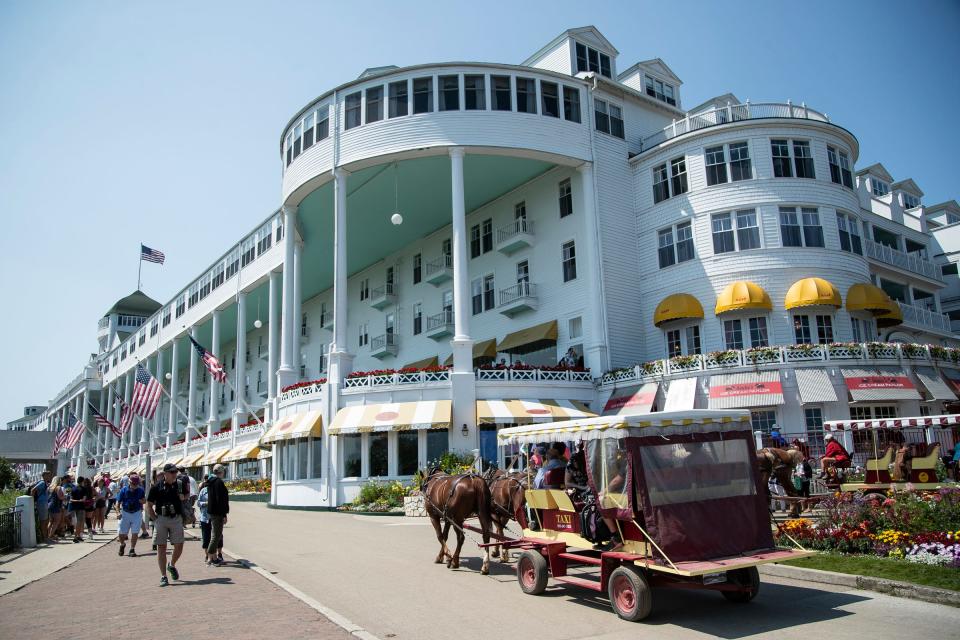Grand Hotel on Mackinac Island on July 21, 2021.