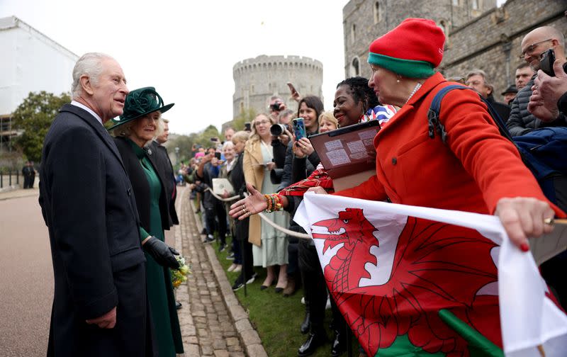 FILE PHOTO: Britain's Royals attend the Easter Matins Service at St. George's Chapel, Windsor Castle