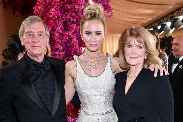 <p>Michael Buckner/Variety via Getty</p> Oliver Simon Peter Blunt, Emily Blunt, and Joanna Mackie at the 96th Annual Oscars held at at the Ovation Hollywood on March 10, 2024 in Los Angeles, California