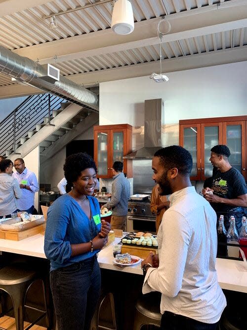 An event put on by Black Product Managers, a grassroots group whose mission is to bring more Black people into product management roles and to help more Black product managers break into leadership positions.