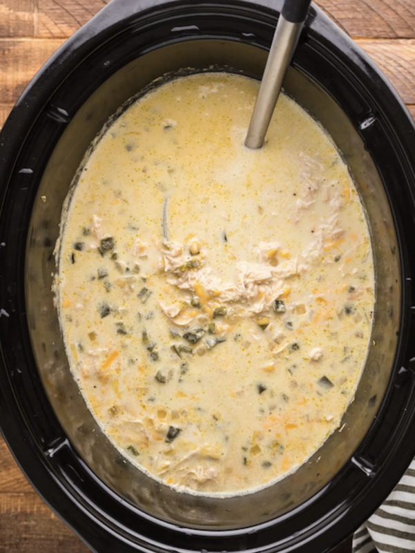 <p>The Magical Slow Cooker</p><p>Don't let the look of this soup fool you. It has a distinct and delicious flavor that really does taste like a chili relleno. </p><p><strong>Get the Recipe: <a href="https://www.themagicalslowcooker.com/creamy-chicken-chile-relleno-soup/" rel="nofollow noopener" target="_blank" data-ylk="slk:Crock Pot Creamy Chicken Chile Relleno Soup;elm:context_link;itc:0;sec:content-canvas" class="link rapid-noclick-resp">Crock Pot Creamy Chicken Chile Relleno Soup</a></strong></p>