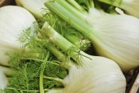 <p>In peak season from fall through spring in most of the U.S., fennel has an anise flavor (think: black licorice) that can be divisive. This bold, fronded vegetable can be <a href="https://www.thedailymeal.com/recipes/braised-fennel-recipe-0?referrer=yahoo&category=beauty_food&include_utm=1&utm_medium=referral&utm_source=yahoo&utm_campaign=feed" rel="nofollow noopener" target="_blank" data-ylk="slk:served on its own after braising;elm:context_link;itc:0;sec:content-canvas" class="link ">served on its own after braising</a>, as a star ingredient in a <a href="https://www.thedailymeal.com/best-recipes/west-african-style-chicken-and-fennel-stew?referrer=yahoo&category=beauty_food&include_utm=1&utm_medium=referral&utm_source=yahoo&utm_campaign=feed" rel="nofollow noopener" target="_blank" data-ylk="slk:West African-inspired stew;elm:context_link;itc:0;sec:content-canvas" class="link ">West African-inspired stew</a> or <a href="https://www.thedailymeal.com/recipes/fennel-crusted-cedar-plank-salmon-recipe?referrer=yahoo&category=beauty_food&include_utm=1&utm_medium=referral&utm_source=yahoo&utm_campaign=feed" rel="nofollow noopener" target="_blank" data-ylk="slk:paired with a mild, tender protein like salmon;elm:context_link;itc:0;sec:content-canvas" class="link ">paired with a mild, tender protein like salmon</a>.</p>