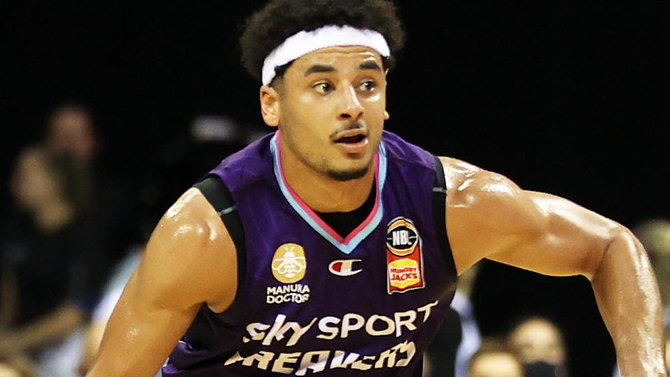 Tai Webster has walked away from a two-year NBL contract with the NZ Breakers over his refusal to be vaccinated against Covid-19. (Photo by Fiona Goodall/Getty Images)