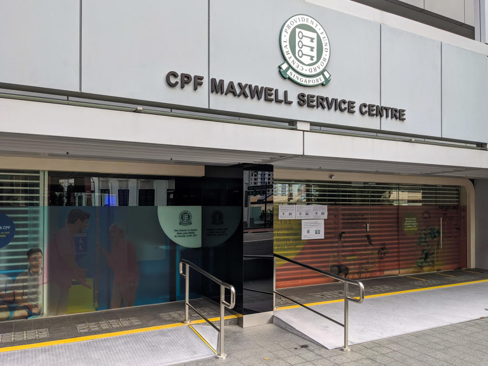 The CPF (Central Provident Fund) Maxwell Service Centre in Club Street Singapore. (PHOTO: Getty)