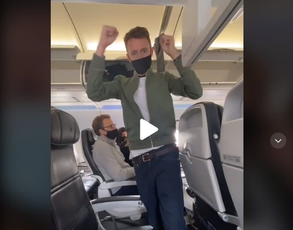 One TikTok star celebrates bagging a row to themselves (Chelsea Dickenson/CheapHolidayExpert)