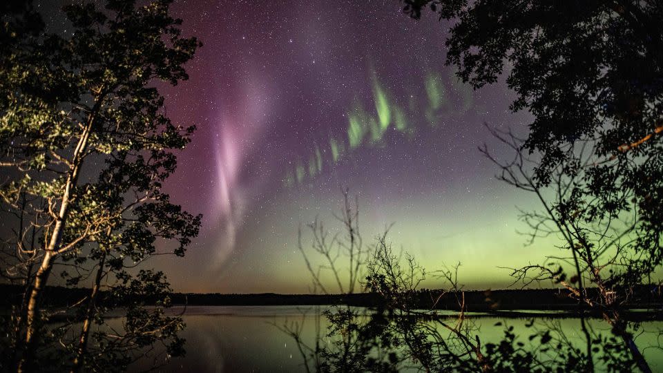 An image of the rare Steve phenomenon captured by Canadian photographer Neil Zeller. - Courtesy Neil Zeller