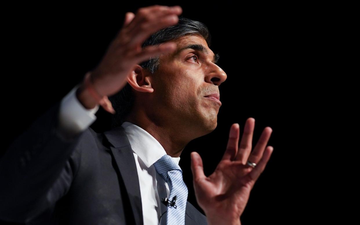 Rishi Sunak at the Conservative leadership hustings in Darlington - Ian Forsyth/Getty Images